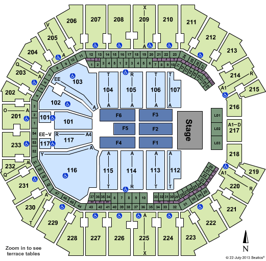 Spectrum Center Eagles Seating Chart